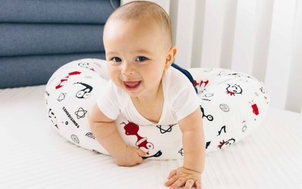 Almohada para bebé de 0 a 1 años, almohada con forma de almohada de espuma  viscoelástica, almohada para recién nacido Levamdar 2034694-2